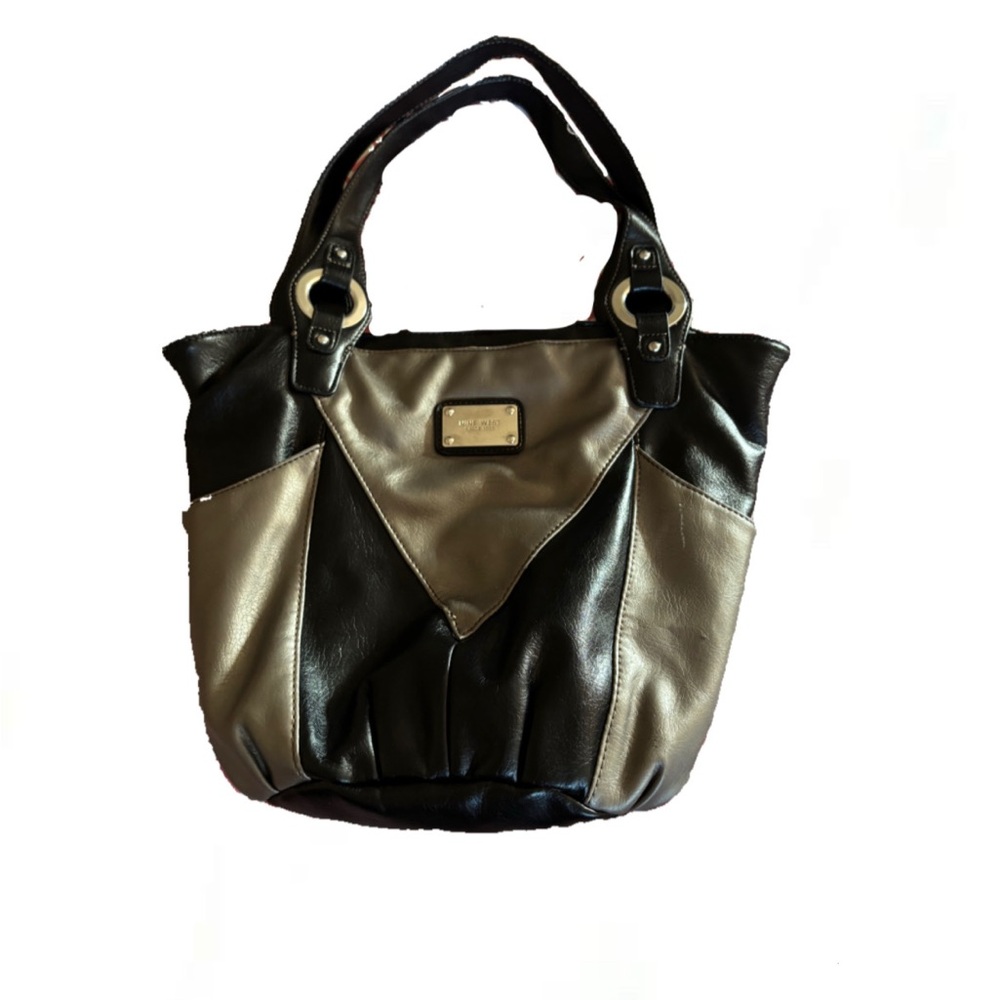 Nine West Black and Gray Shoulder Bag